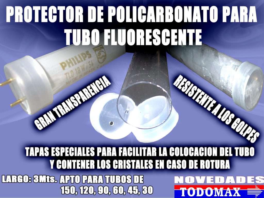 Tubo Protector de Policarbonato 2,4m / 3m