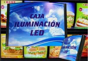 Carteles luminosos Cajas LUMINOSAS RECTANGULARES en Todomax Planas y con Frente Curvo