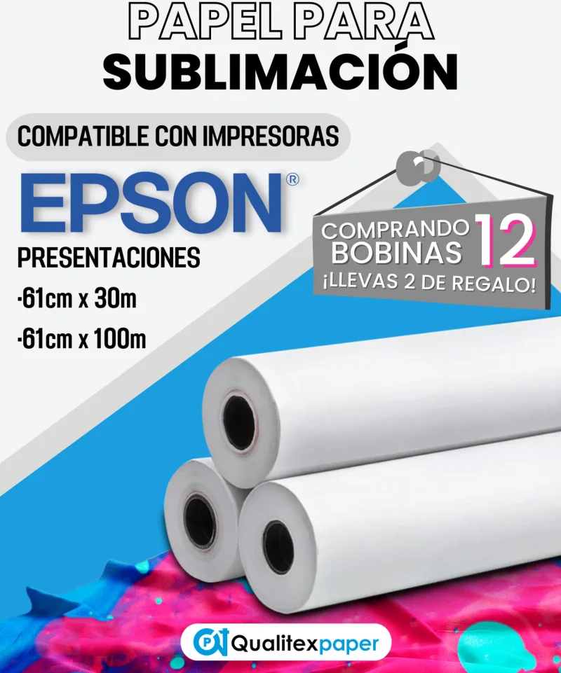 Papel para sublimación - Compatible EPSON