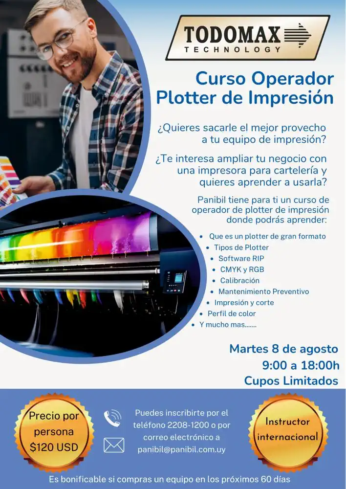 curso de plotter de impresión