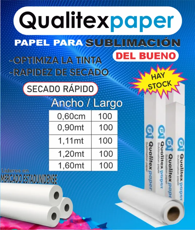 Papel de Sublimación Qualitexpapel by Todomax