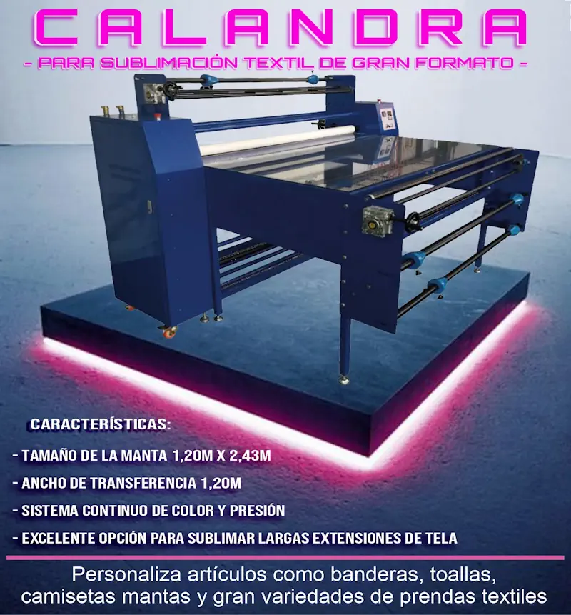 "CALANDRA" Para sublimación textil en gran formato