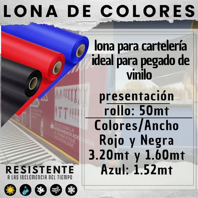 Lona de Colores: Resistencia y Versatilidad para Cartelería