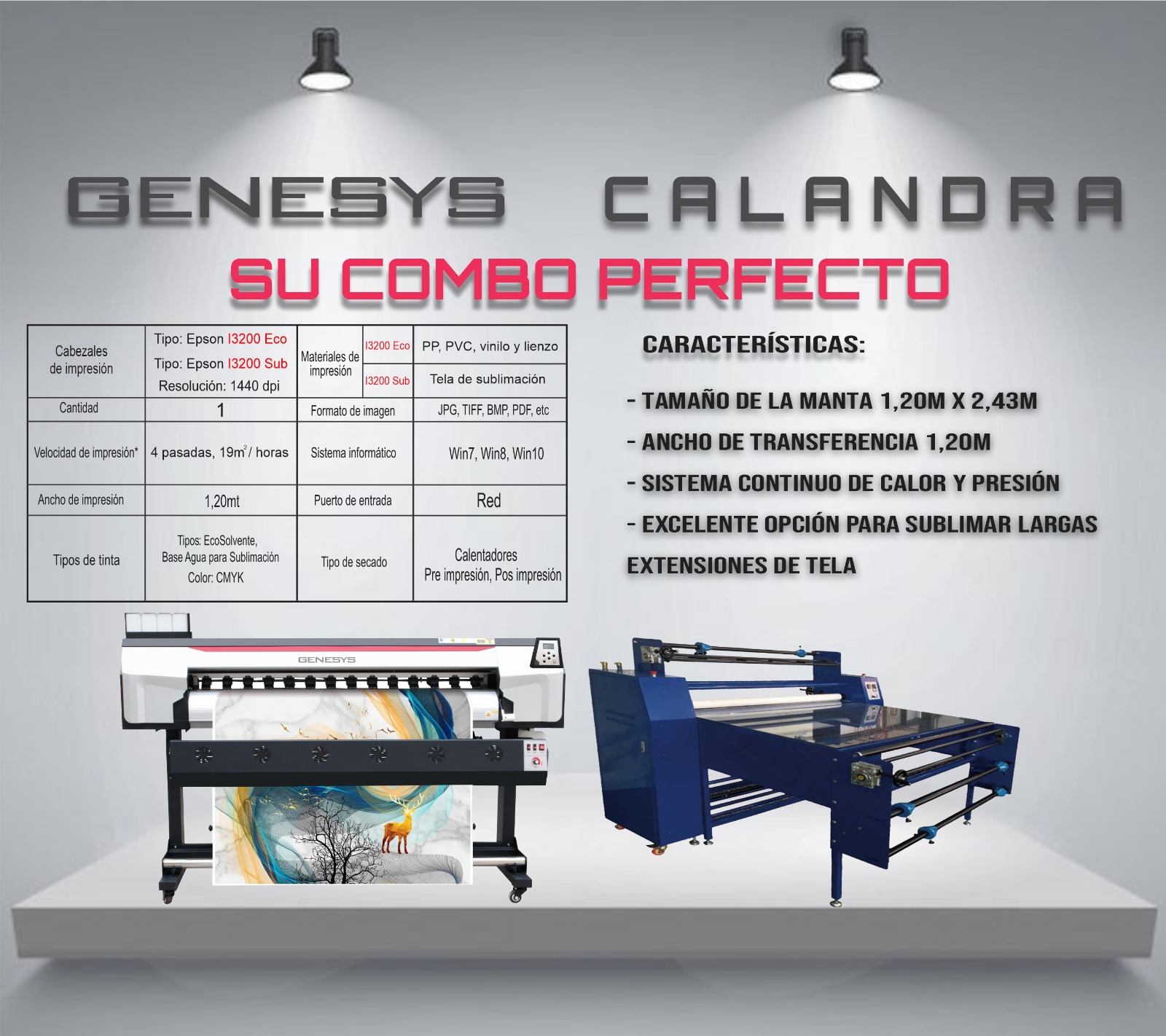 Genesys + Calandra: El combo perfecto para sublimación profesional