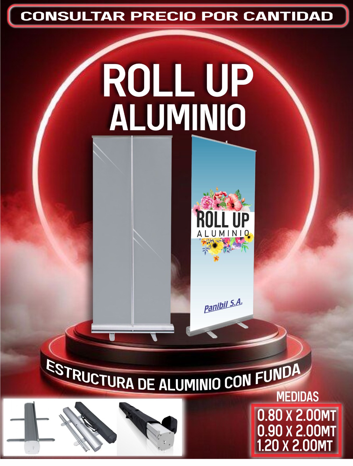 Roll Up de Aluminio: Tu mensaje, listo para destacar en venta en Todomax