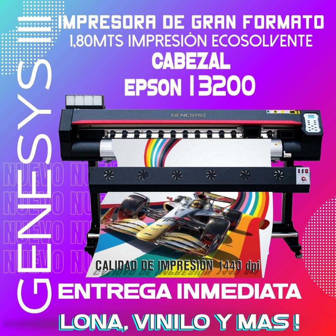 Genesys III: Impresora de Gran Formato 1,80 m en Todomax