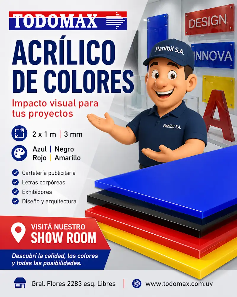 Acrílico de colores en Todomax