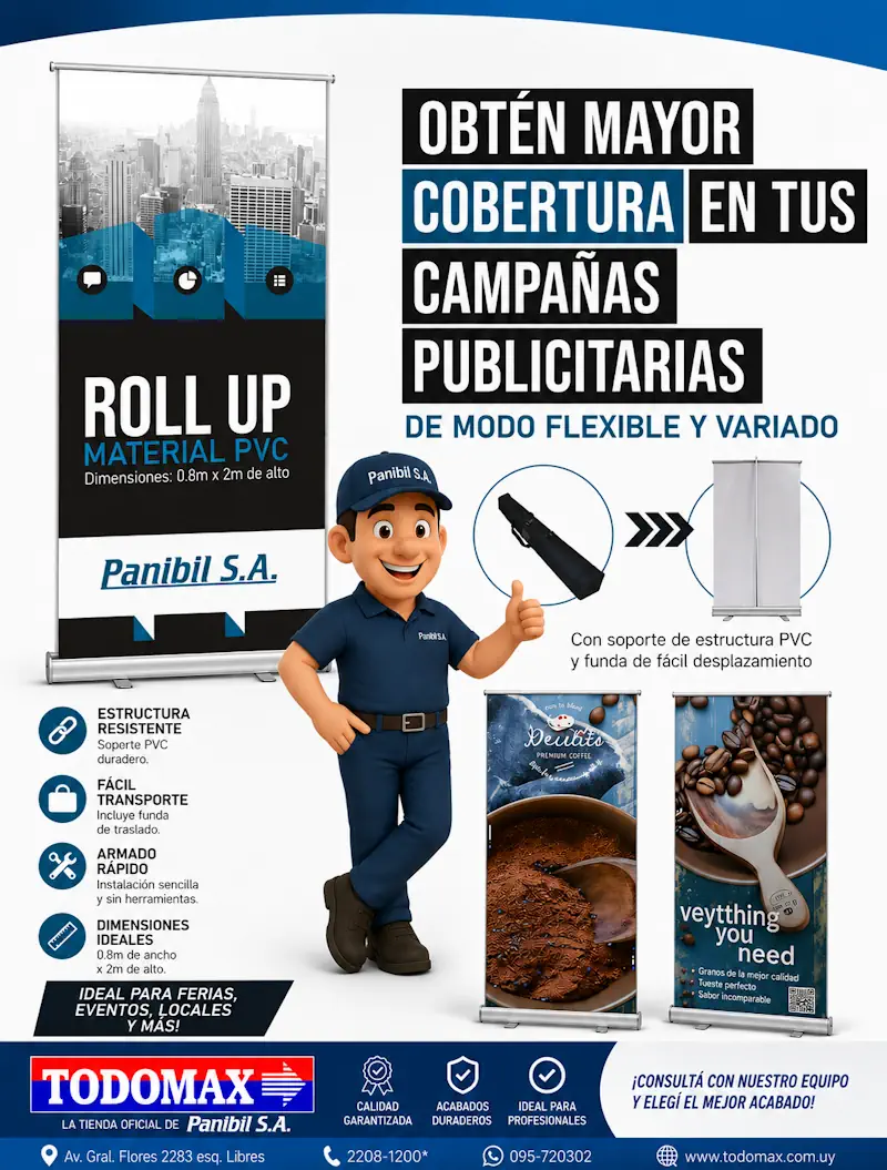 El secreto para duplicar el impacto de tus campañas Roll UP de Todomax