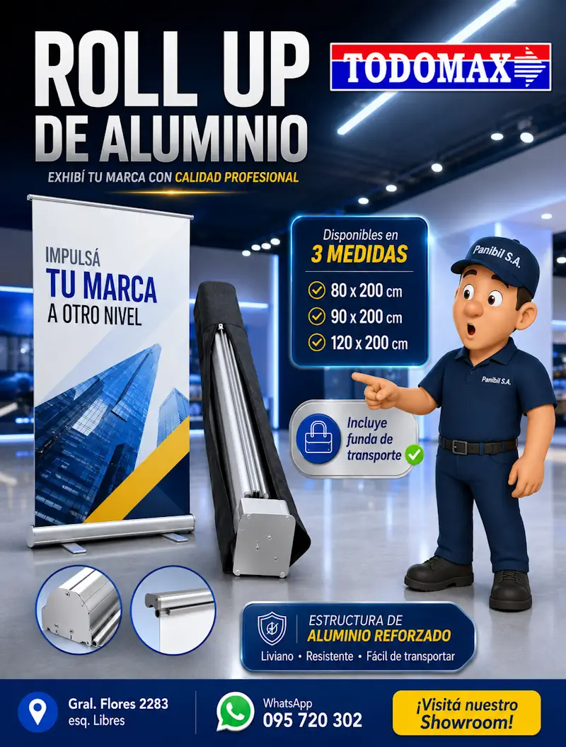 roll up de aluminio ultra resistente en Todomax